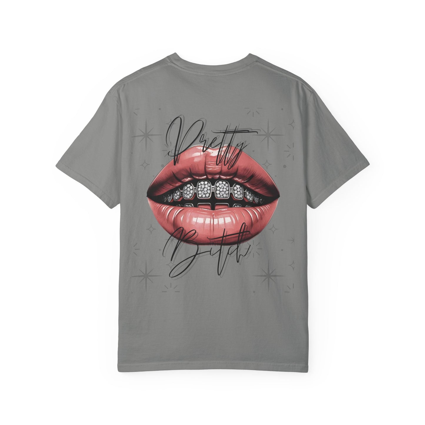 "Pretty B" Unisex Graphic Tee with Bold Lips Design, Trendy Fashion Shirt