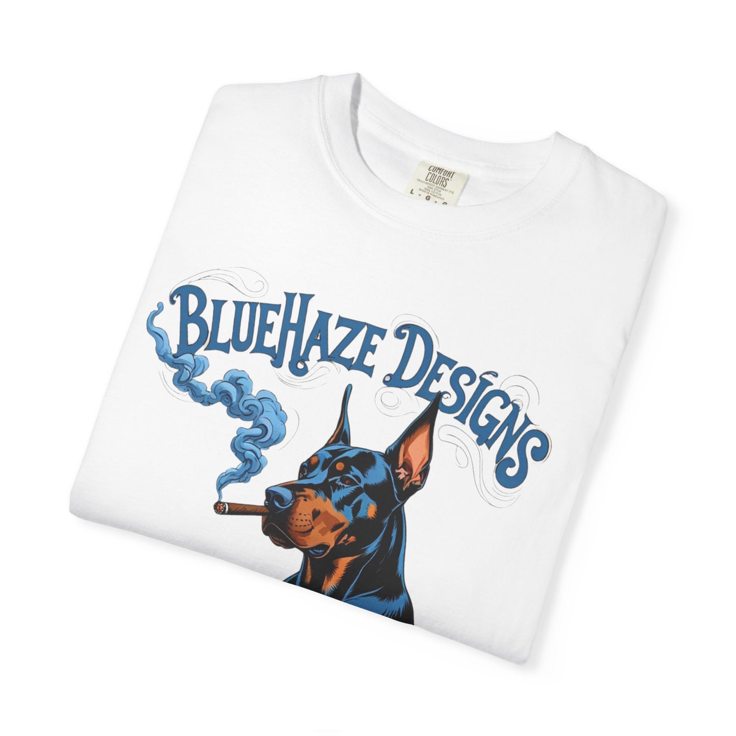BlueHaze Doberman Graphic T-Shirt, Unisex Tee, Vintage Dog Apparel, Dog Lover Gift, Casual Streetwear