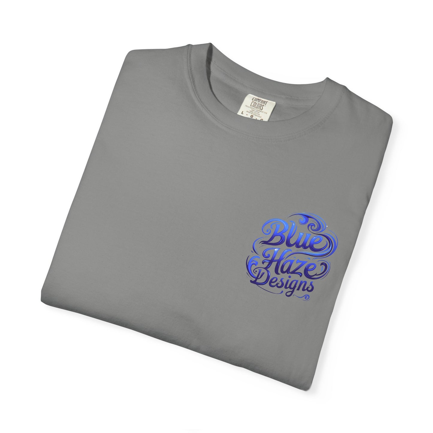 Blue Haze Designs Swirl logo Unisex Garment-Dyed T-Shirt