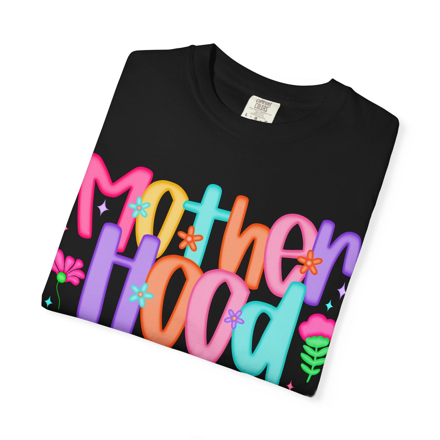 Motherhood Vibes Garment-Dyed T-Shirt | Creative Design for Moms