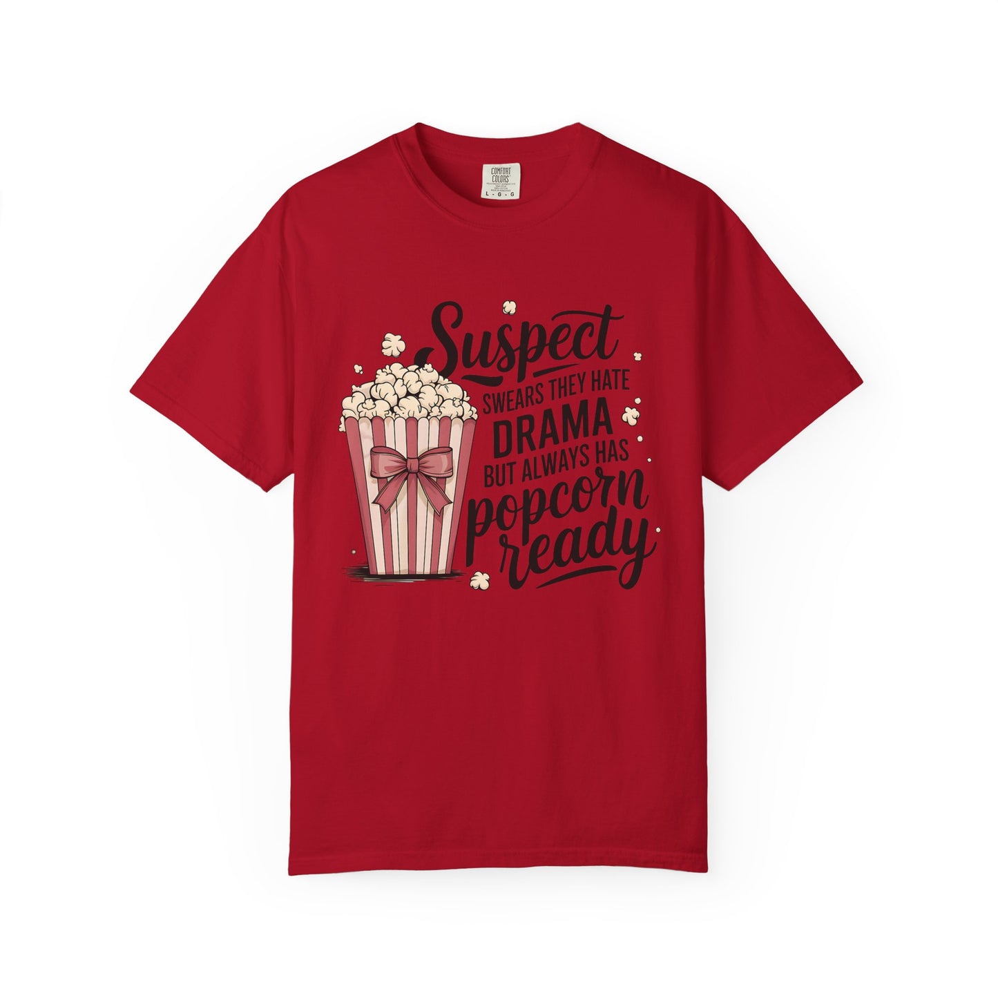 Popcorn Drama Tee, Unisex Graphic T-Shirt, Movie Lover Gift, Casual Wear, Fun Gift for Friends, Humor Top