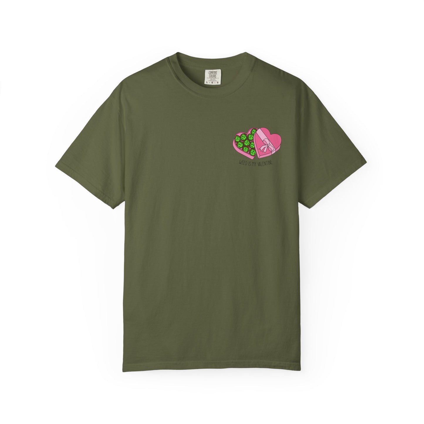 Valentine's Day Cannabis T-Shirt, Unisex Gift for Stoner Friends, Funny Weed Tee, Cute Couple Apparel, Love & 420 Merch