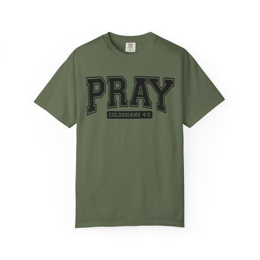 Colossians 4:2 Pray T-Shirt | Faith-Based Apparel for Everyday Wear, Christian Gifts, Casual Tees, Religious Clothing, Unisex Style