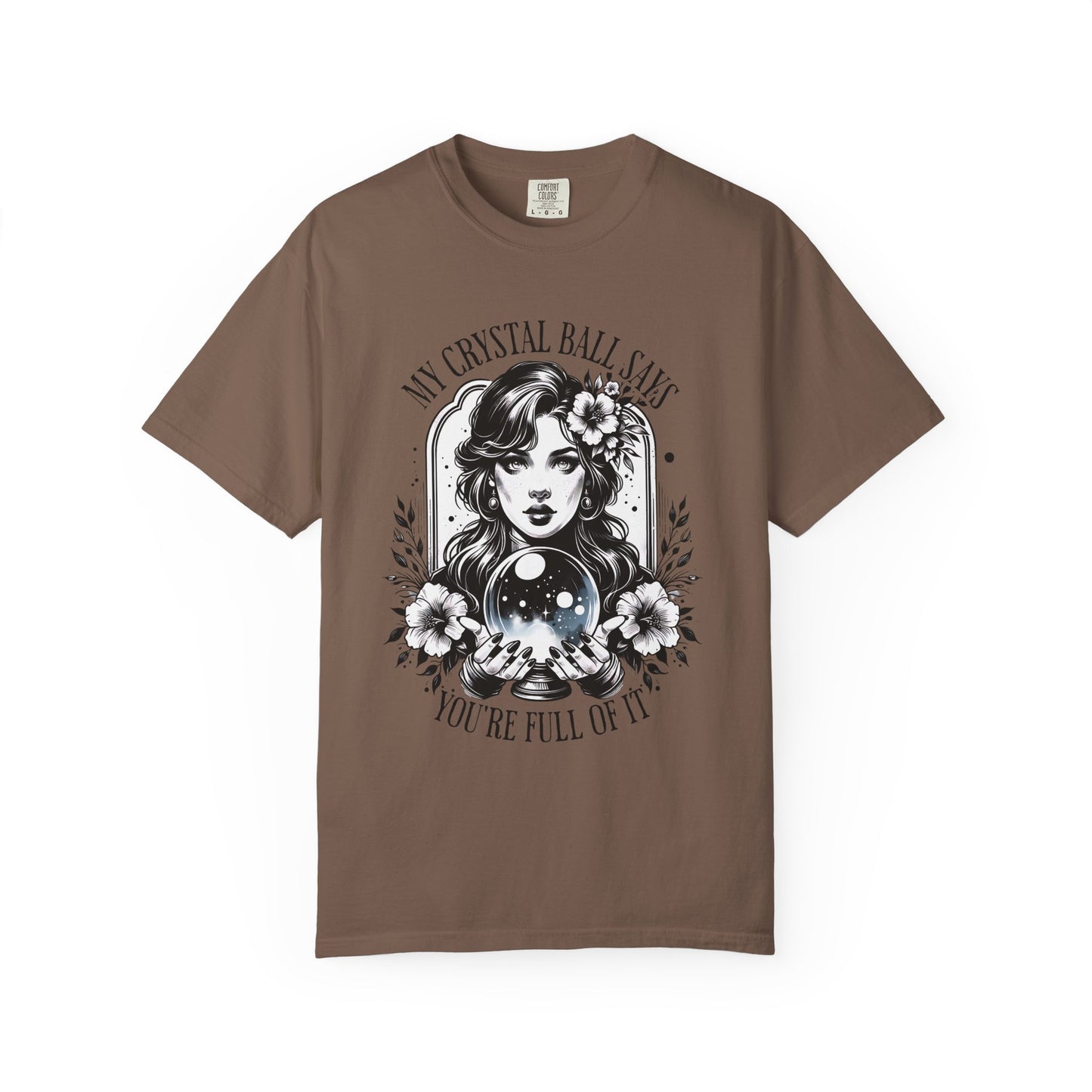 My Crystal Ball Says T-Shirt, Boho Style Tee, Gift for Her, Mystic Apparel, Horoscope Outfit