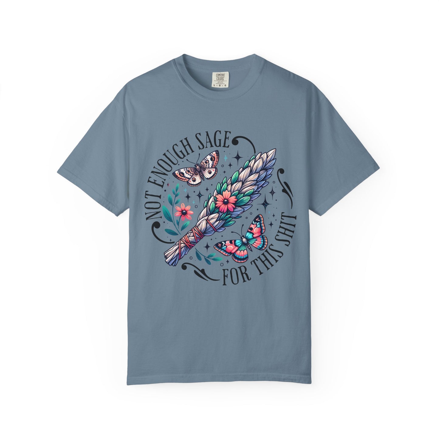 Bohemian Sage T-Shirt, Cute Witchy Tee, Gifts for Nature Lovers, Plant Mother Shirt, Butterfly Graphic Tee, Casual Everyday Wear