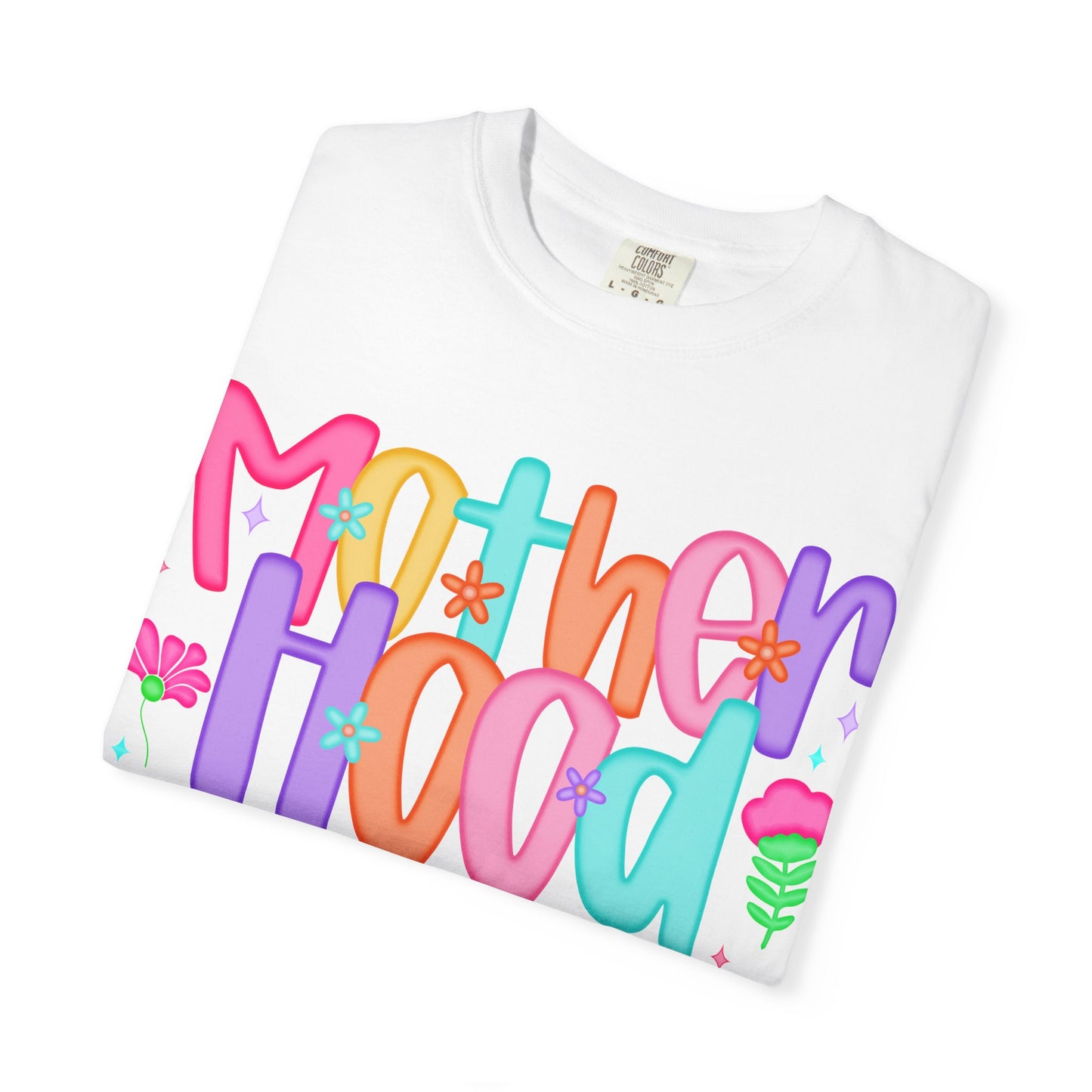 Motherhood Vibes Garment-Dyed T-Shirt | Creative Design for Moms
