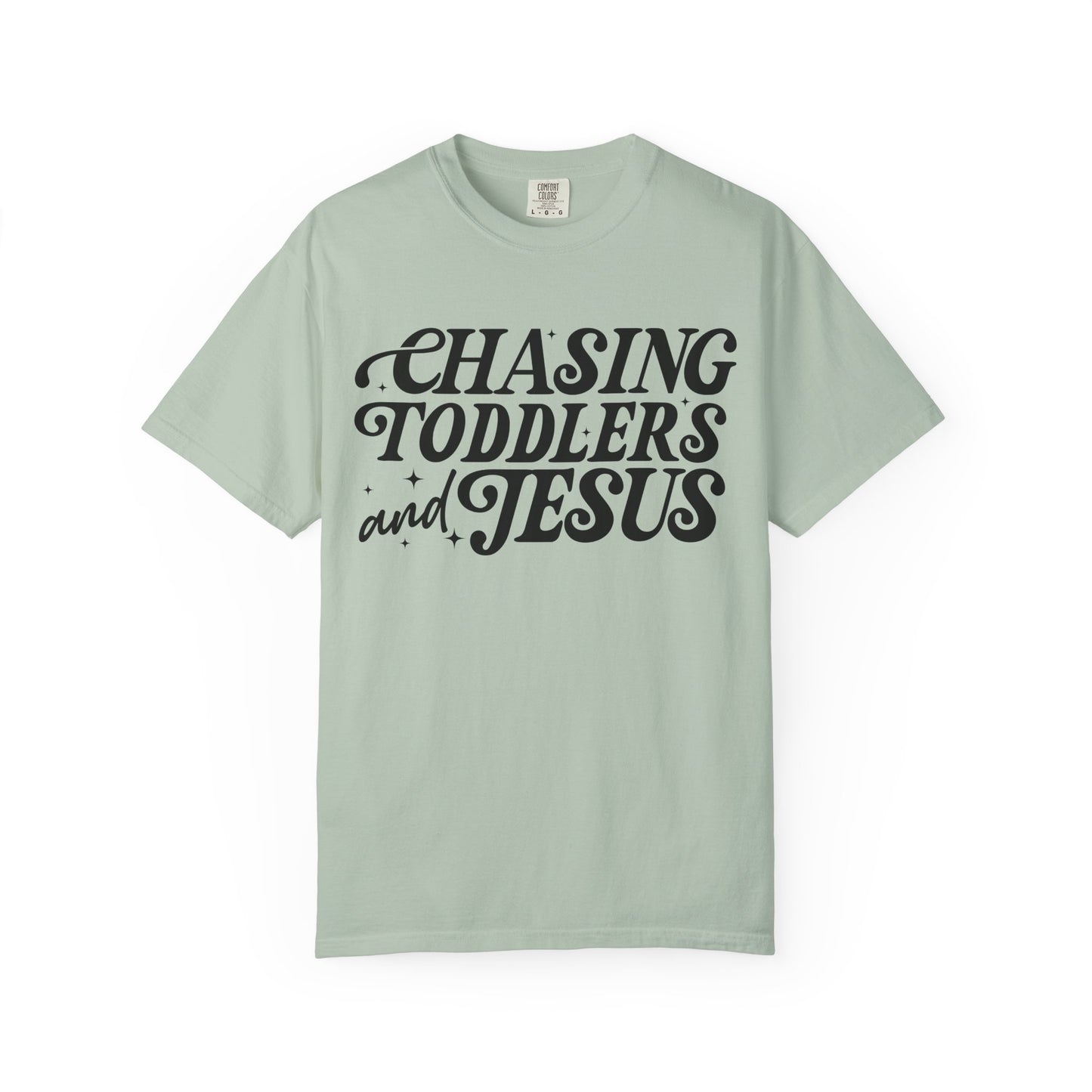 Chasing Toddlers and Jesus Unisex T-shirt, Family Reunion Shirt, Christian Apparel, Toddler Chaser Tee, Faith-Based