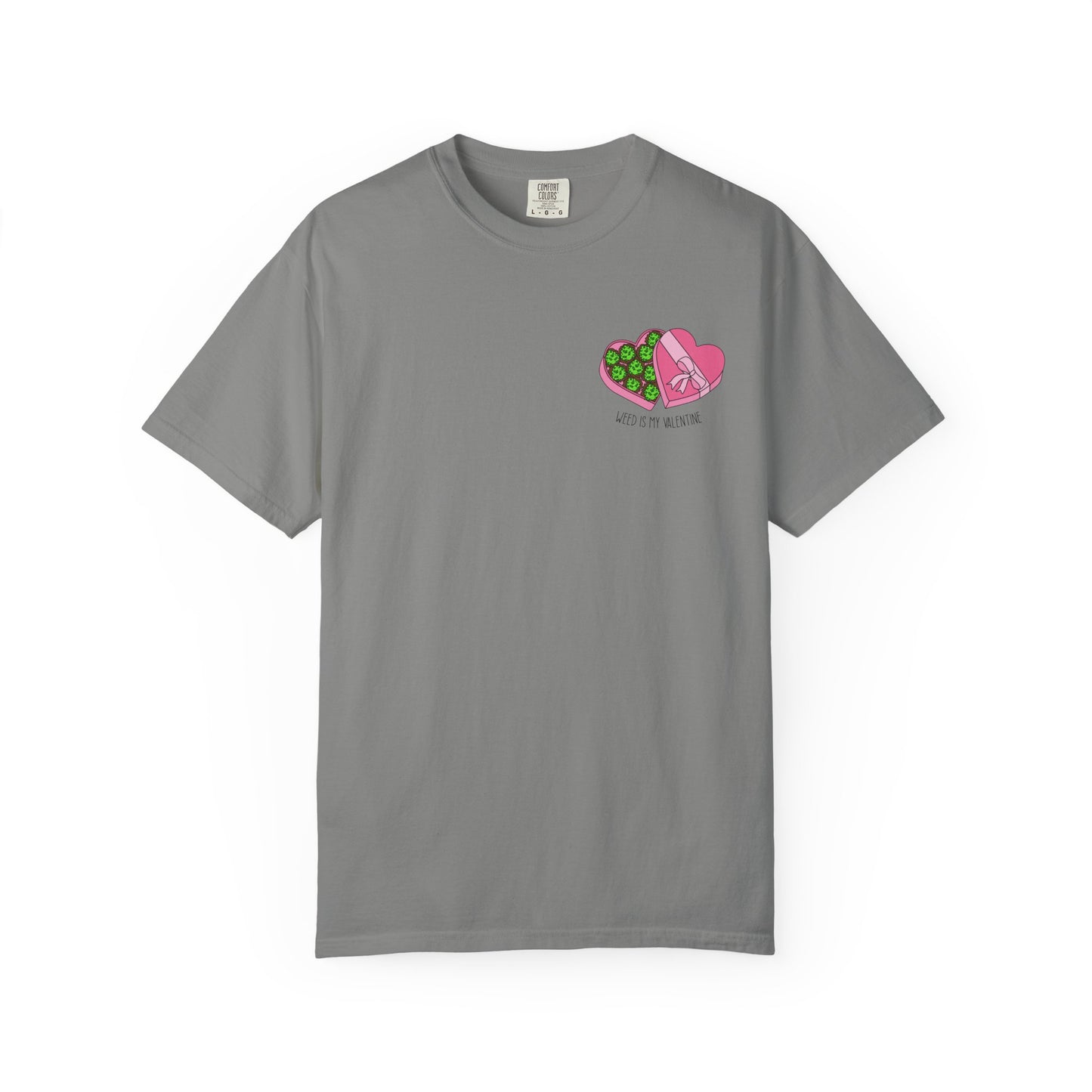 Valentine's Day Cannabis T-Shirt, Unisex Gift for Stoner Friends, Funny Weed Tee, Cute Couple Apparel, Love & 420 Merch