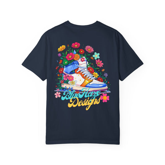 BlueHaze Floral Shoe Vibes T-Shirt