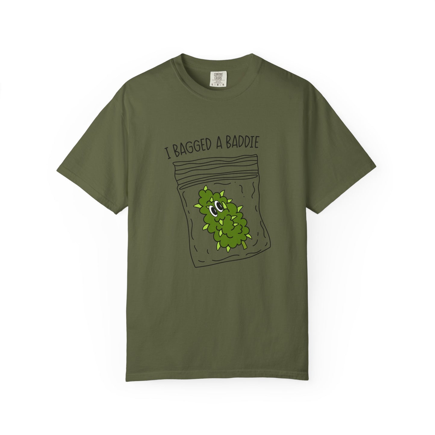 Humorous Unisex T-Shirt with 'I Bagged a Baddie' Design, Funny Gift, Casual Wear, Trendy Streetwear, Iconic Graphic Tee