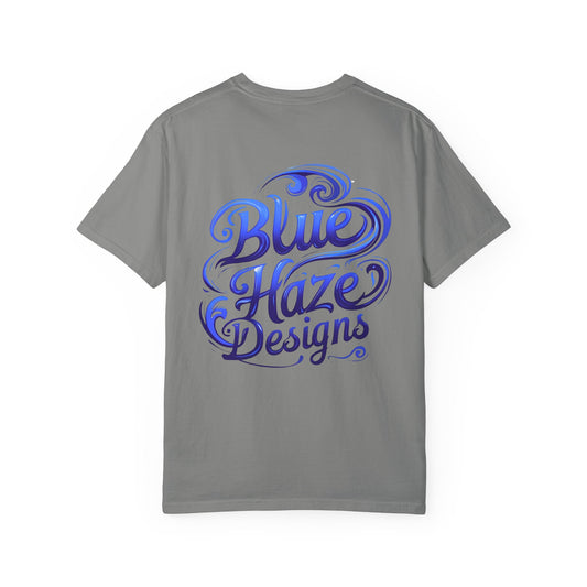Blue Haze Designs Swirl logo Unisex Garment-Dyed T-Shirt