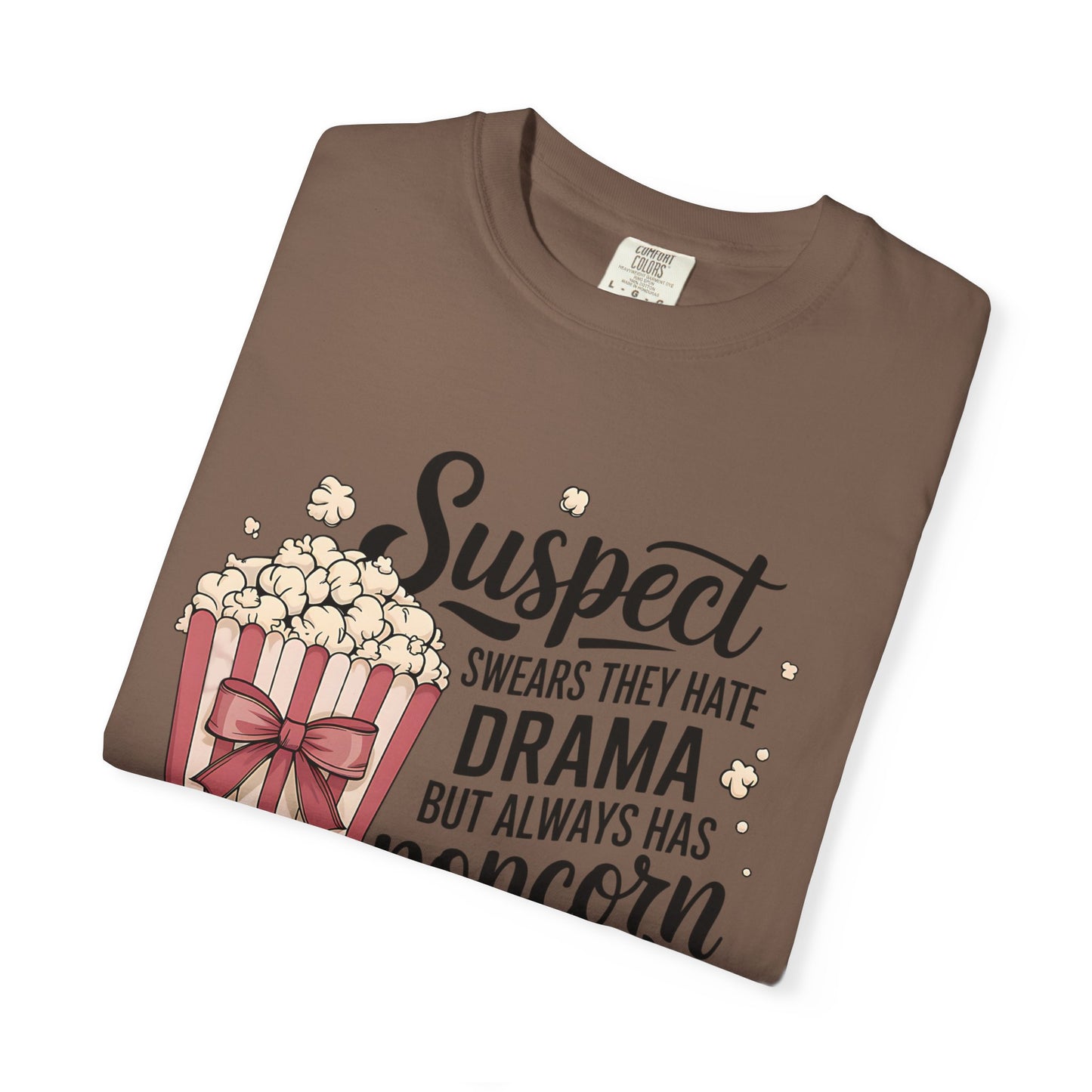 Popcorn Drama Tee, Unisex Graphic T-Shirt, Movie Lover Gift, Casual Wear, Fun Gift for Friends, Humor Top