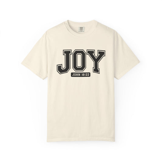 Unisex Joy T-Shirt, Christian Gift, Inspirational Tee, Scripture Apparel, Casual Outfit, Faith-Based Clothing
