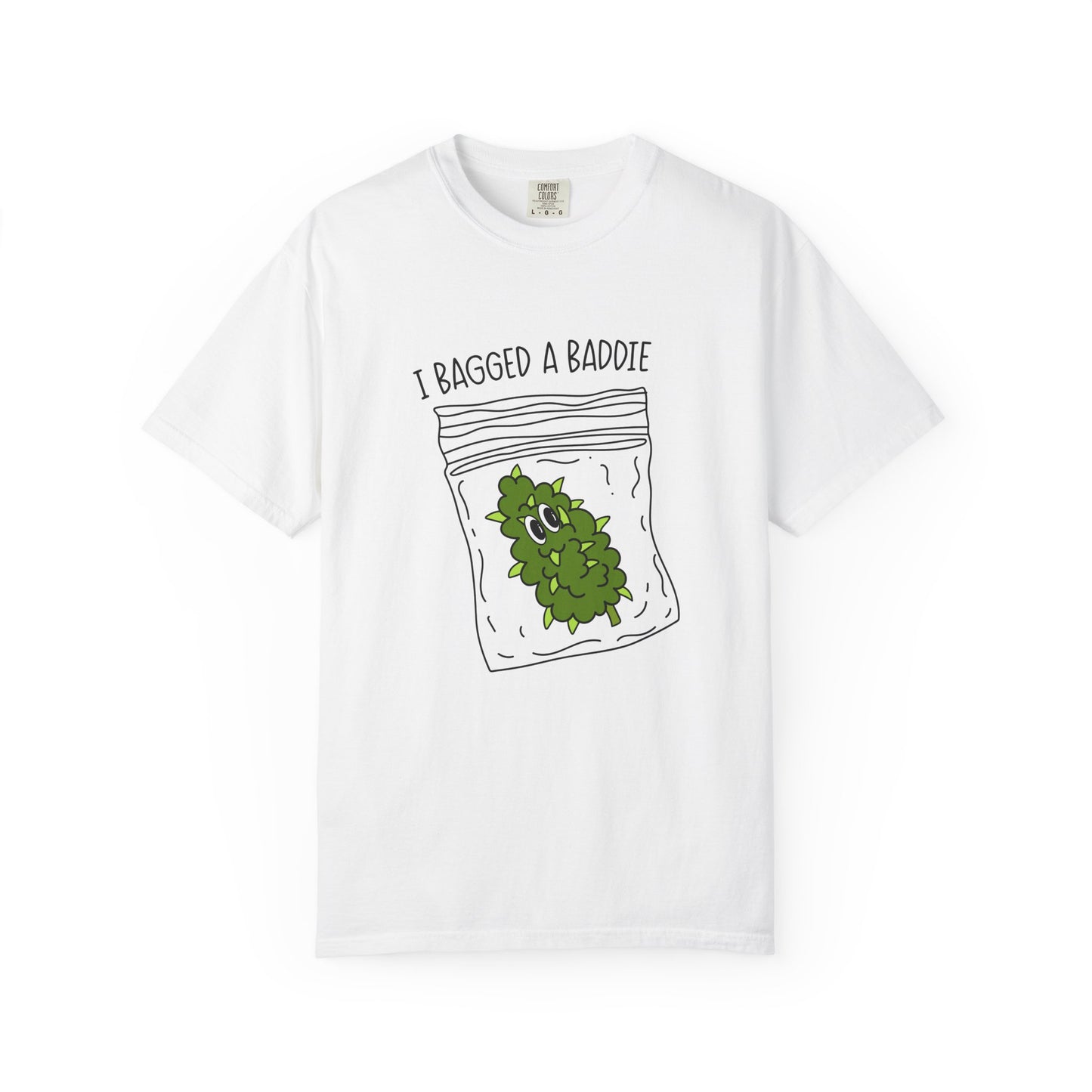 Humorous Unisex T-Shirt with 'I Bagged a Baddie' Design, Funny Gift, Casual Wear, Trendy Streetwear, Iconic Graphic Tee