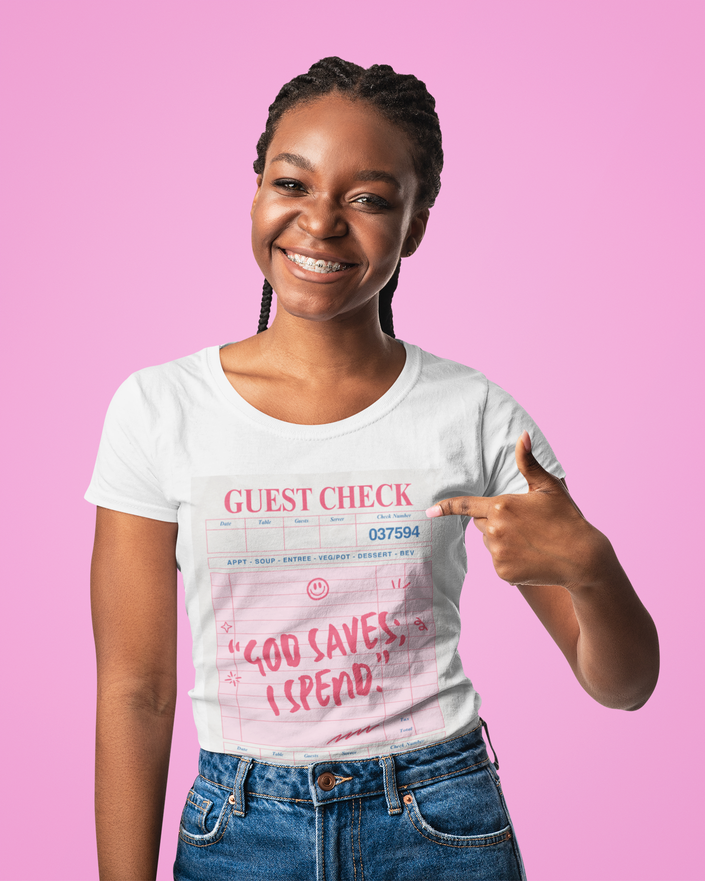 God Saves, I Spend T-Shirt - Fun and Trendy Graphic Tee