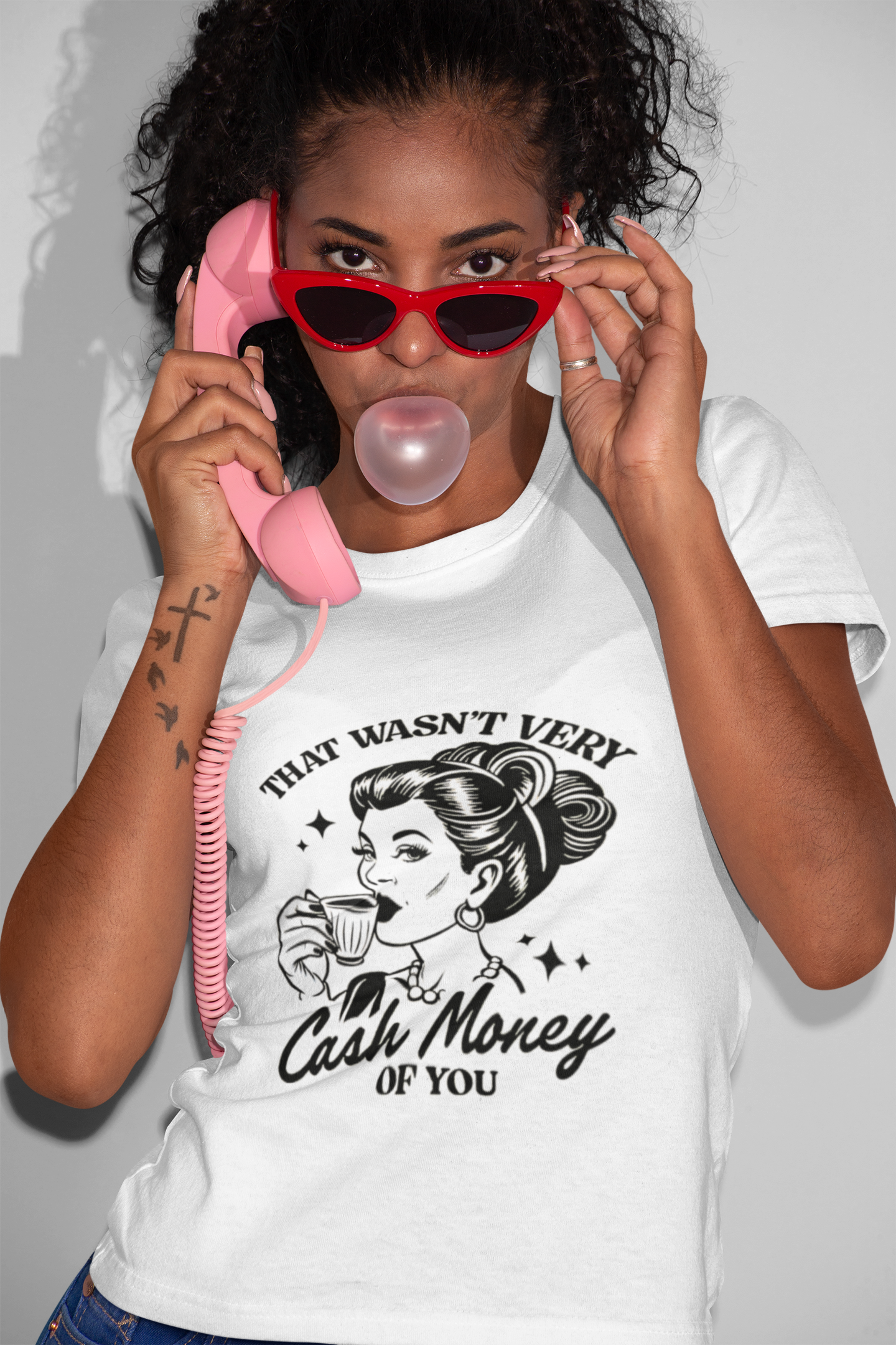 Retro Graphic T-Shirt - 'That Wasn’t Very Cash Money of You' - Unisex