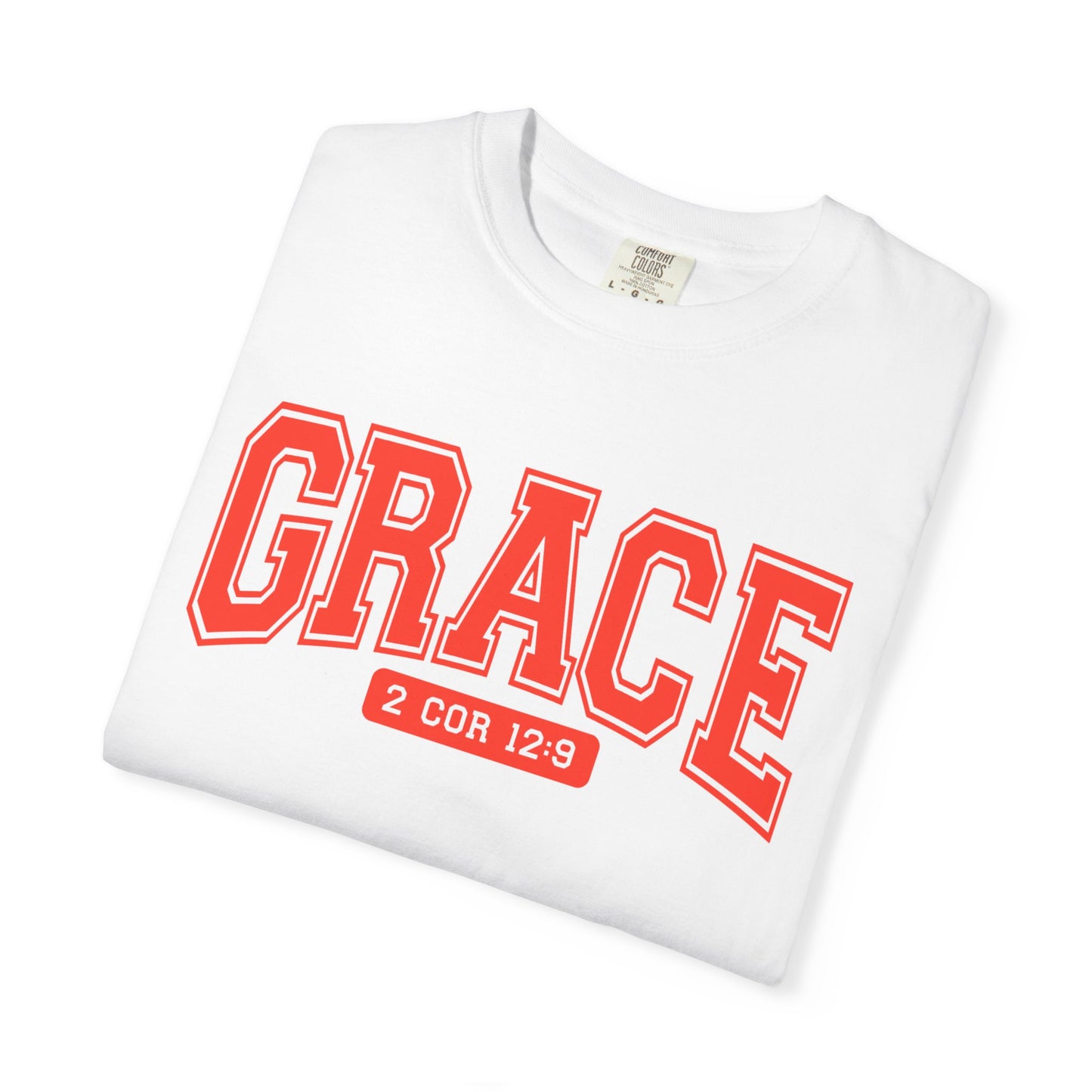 Unisex Garment-Dyed T-shirt with Grace Design, Inspirational Apparel, Faith-Based Gift, Casual Everyday Wear, Versatile Christian Tee