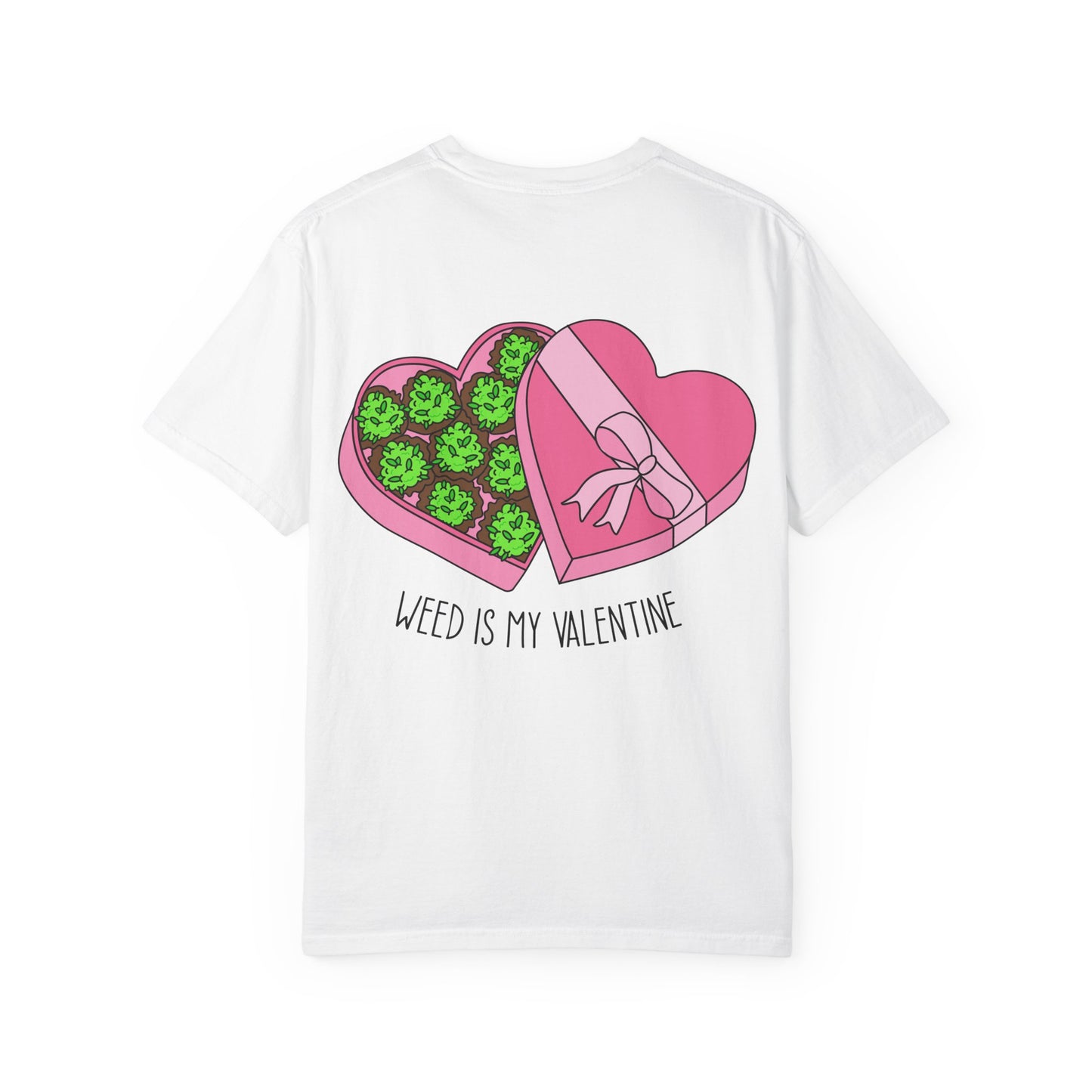 Valentine's Day Cannabis T-Shirt, Unisex Gift for Stoner Friends, Funny Weed Tee, Cute Couple Apparel, Love & 420 Merch