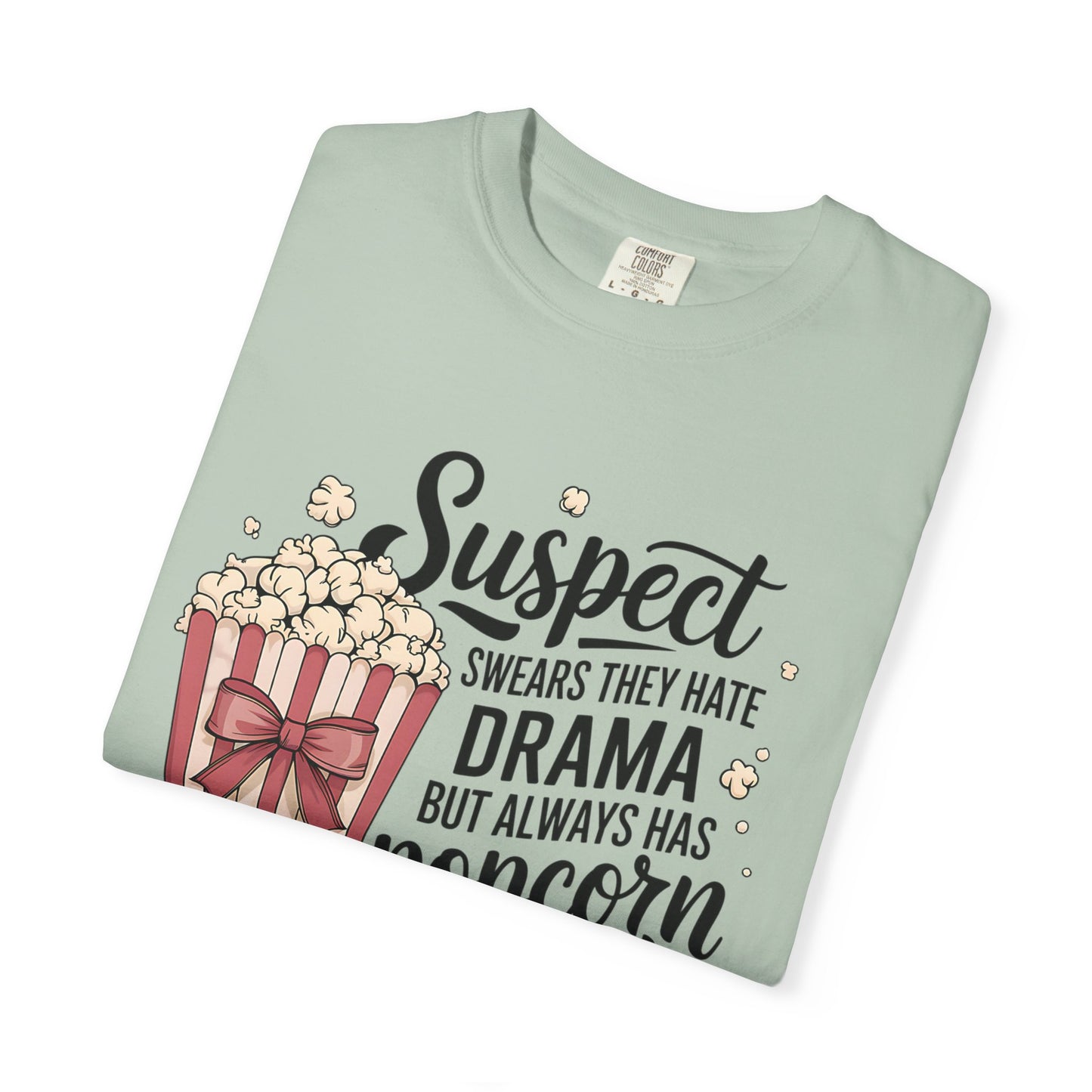 Popcorn Drama Tee, Unisex Graphic T-Shirt, Movie Lover Gift, Casual Wear, Fun Gift for Friends, Humor Top