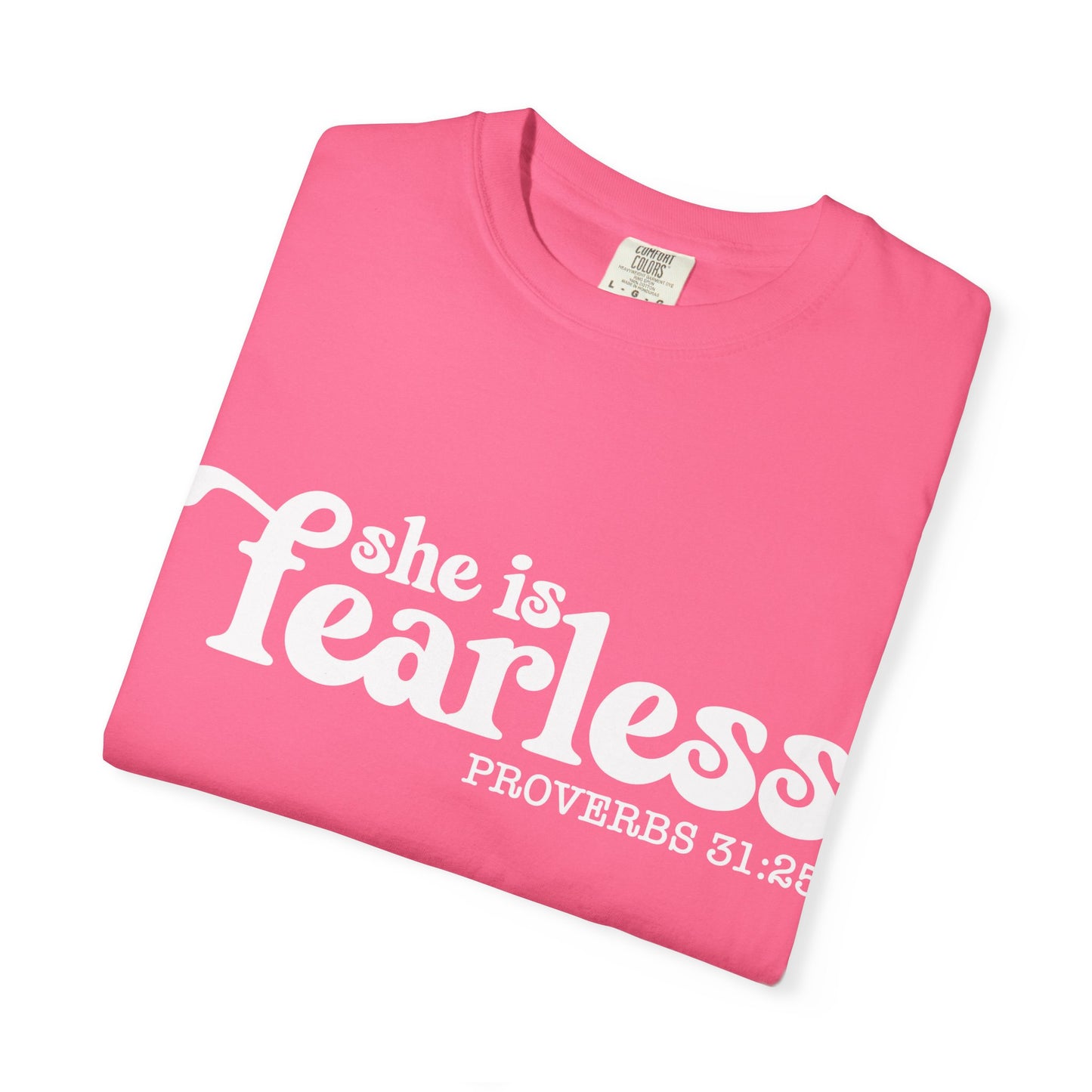 Fearless T-Shirt, Inspirational Tee, Christian Gift, Proverbs 31:25 Shirt, Casual Wear, Motivational Apparel