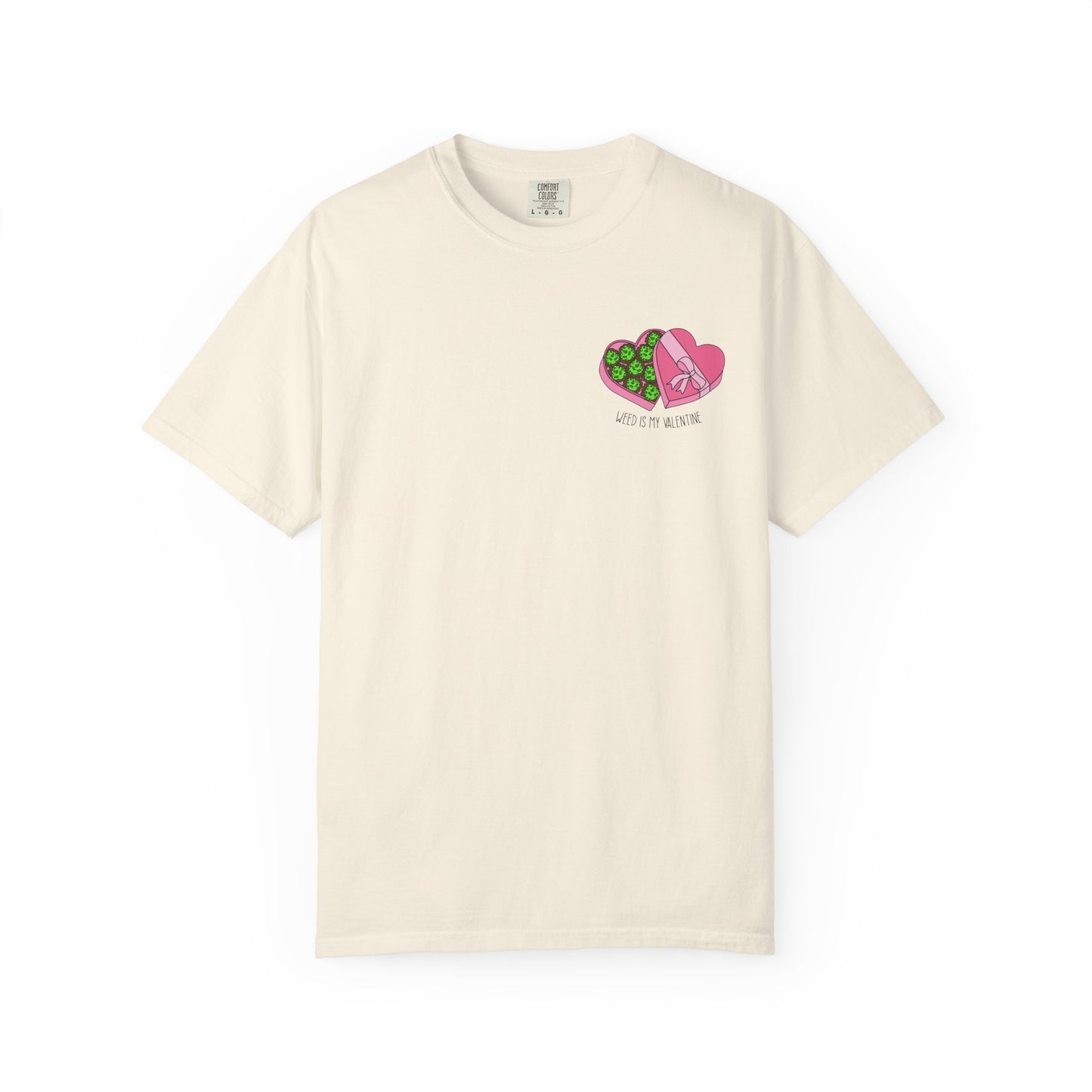 Valentine's Day Cannabis T-Shirt, Unisex Gift for Stoner Friends, Funny Weed Tee, Cute Couple Apparel, Love & 420 Merch