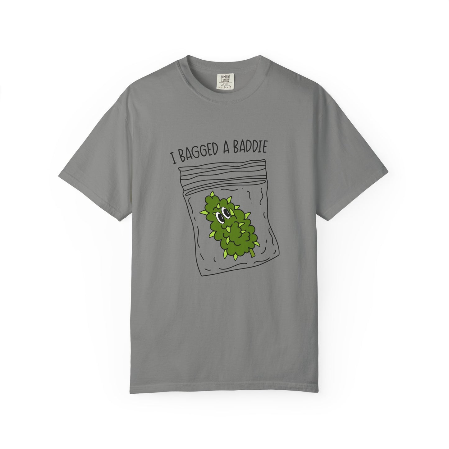 Humorous Unisex T-Shirt with 'I Bagged a Baddie' Design, Funny Gift, Casual Wear, Trendy Streetwear, Iconic Graphic Tee