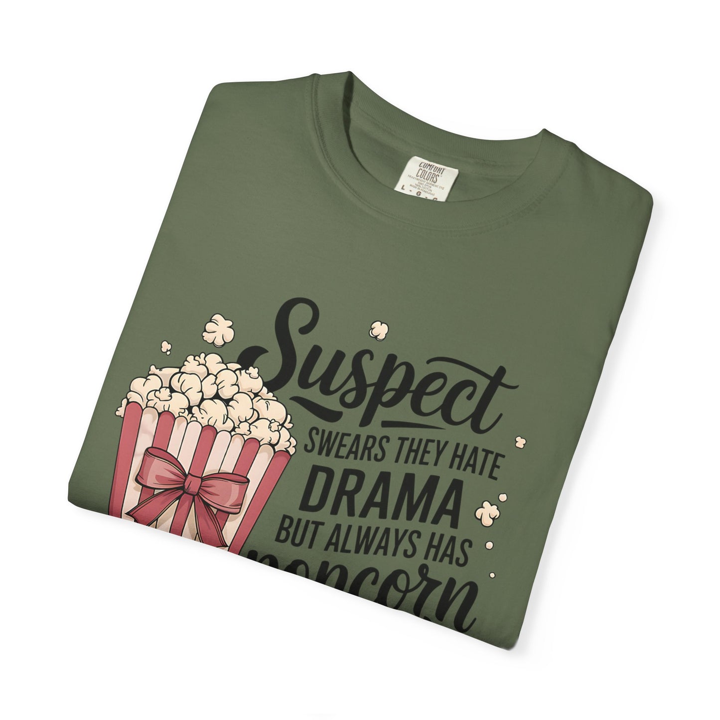 Popcorn Drama Tee, Unisex Graphic T-Shirt, Movie Lover Gift, Casual Wear, Fun Gift for Friends, Humor Top