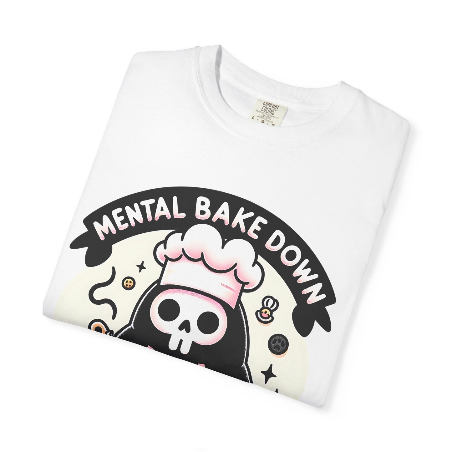 Playful Skeleton Baking T-Shirt, Fun Casual Tee, Halloween Gift, Baking Lover Shirt, Unisex Clothing, Social Club Apparel