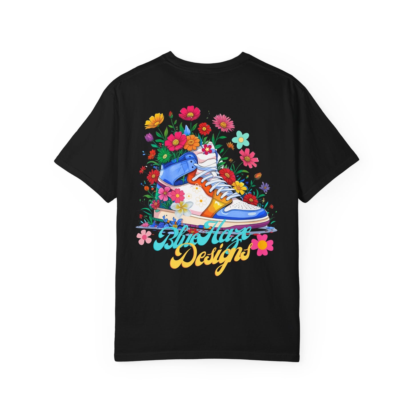 BlueHaze Floral Shoe Vibes T-Shirt