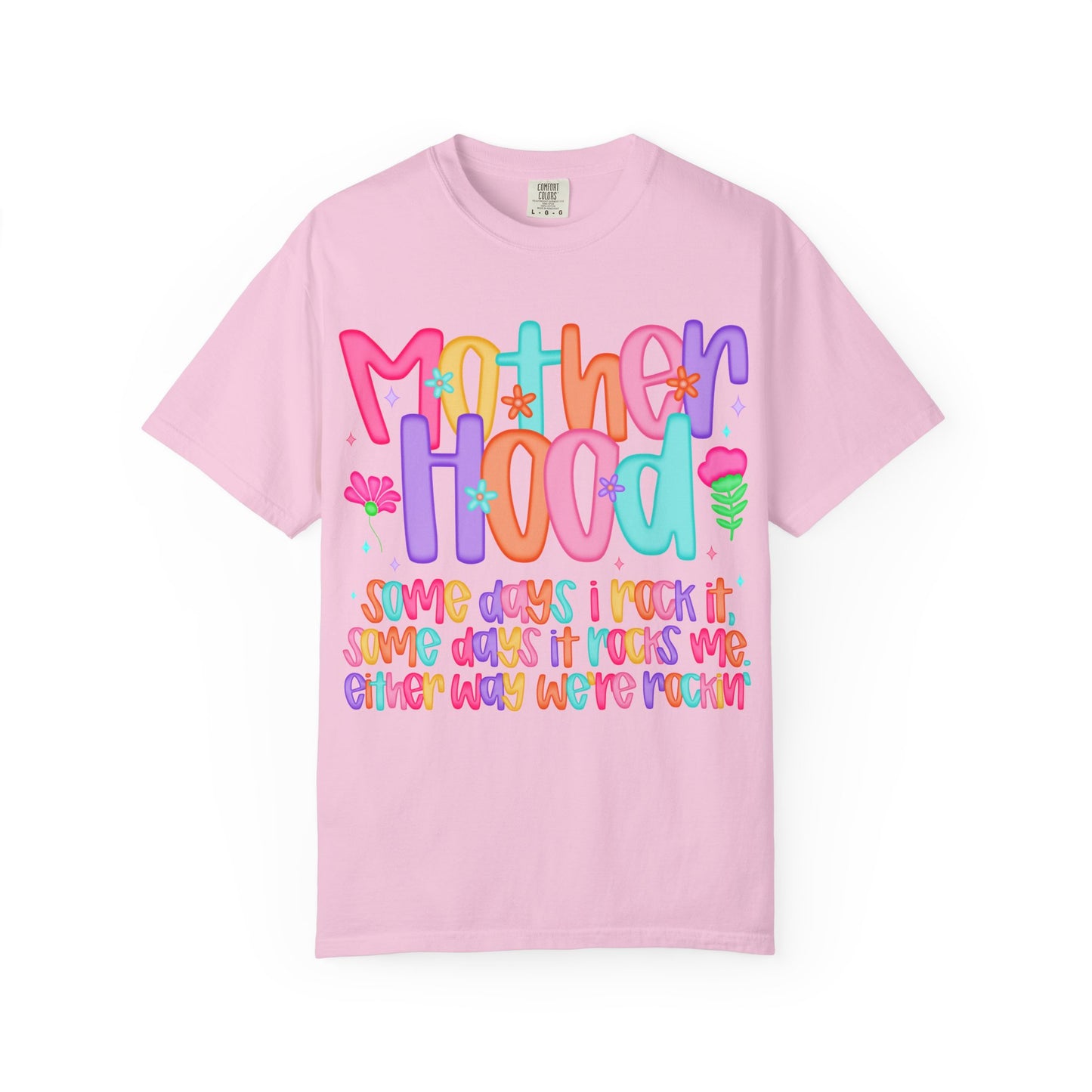 Motherhood Vibes Garment-Dyed T-Shirt | Creative Design for Moms