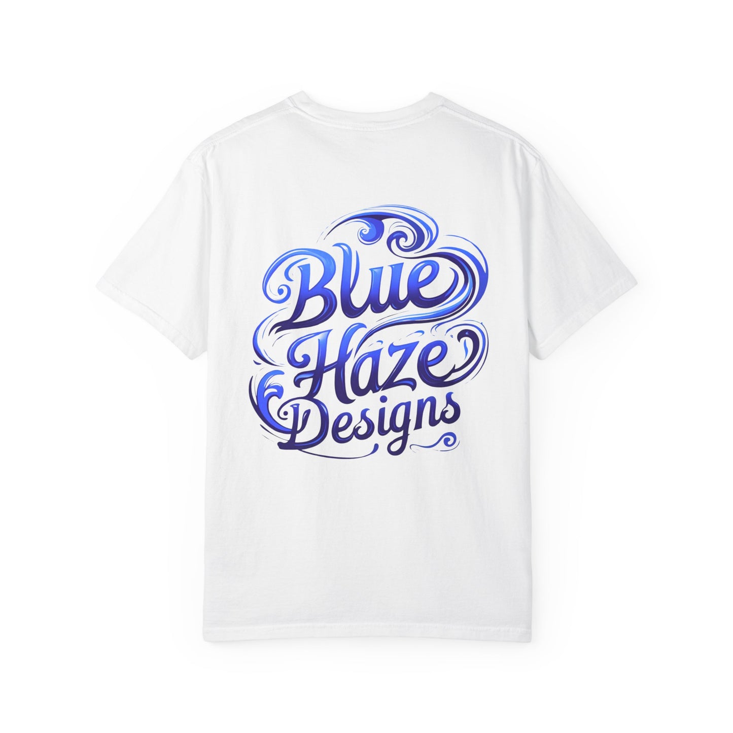 Blue Haze Designs Swirl logo Unisex Garment-Dyed T-Shirt