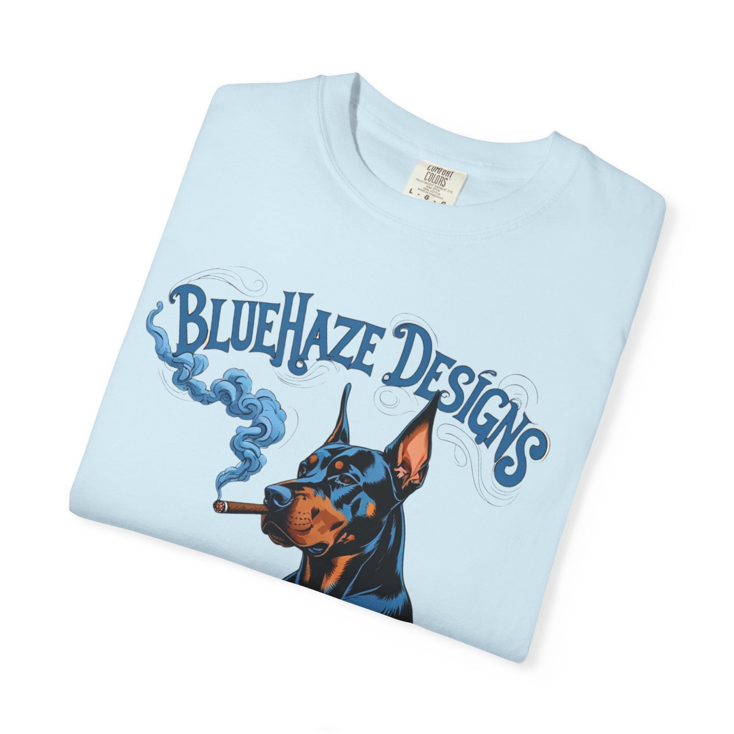 BlueHaze Doberman Graphic T-Shirt, Unisex Tee, Vintage Dog Apparel, Dog Lover Gift, Casual Streetwear