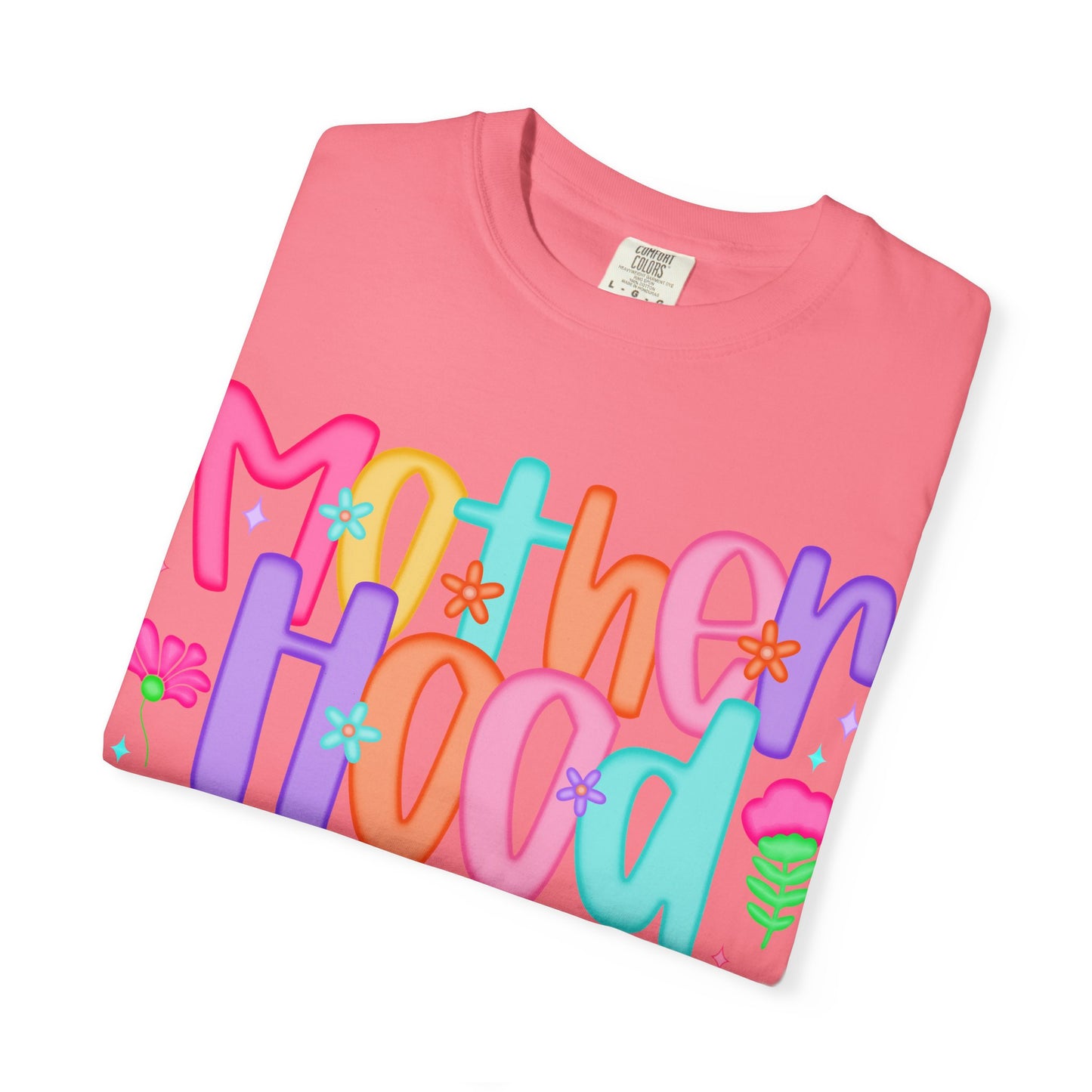 Motherhood Vibes Garment-Dyed T-Shirt | Creative Design for Moms