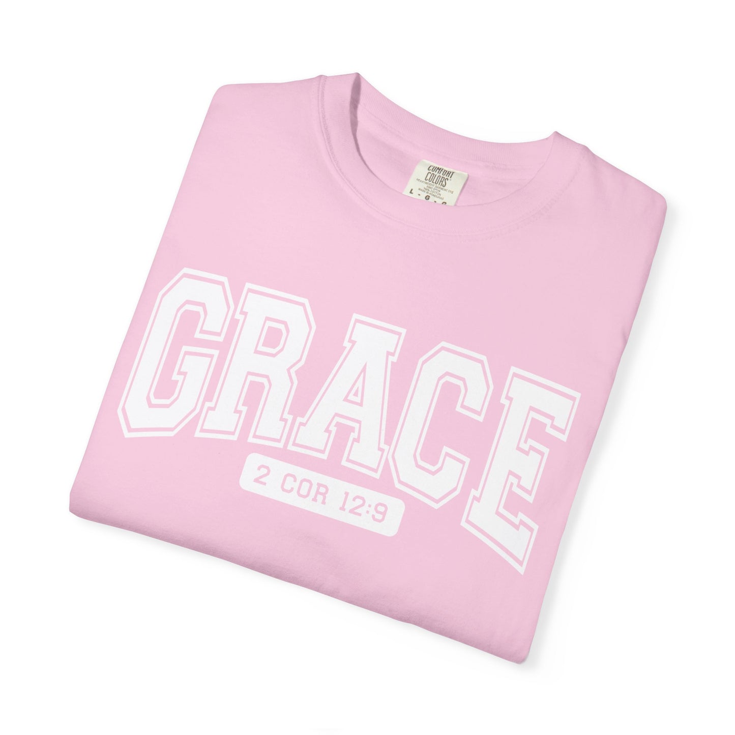 Unisex Garment-Dyed T-shirt with Grace Design, Inspirational Apparel, Faith-Based Gift, Casual Everyday Wear, Versatile Christian Tee