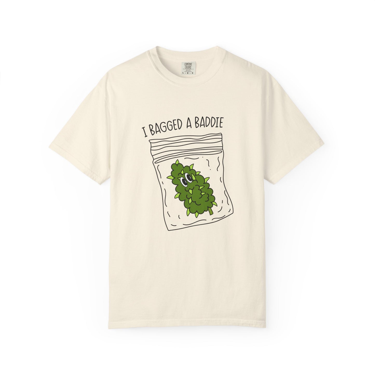Humorous Unisex T-Shirt with 'I Bagged a Baddie' Design, Funny Gift, Casual Wear, Trendy Streetwear, Iconic Graphic Tee