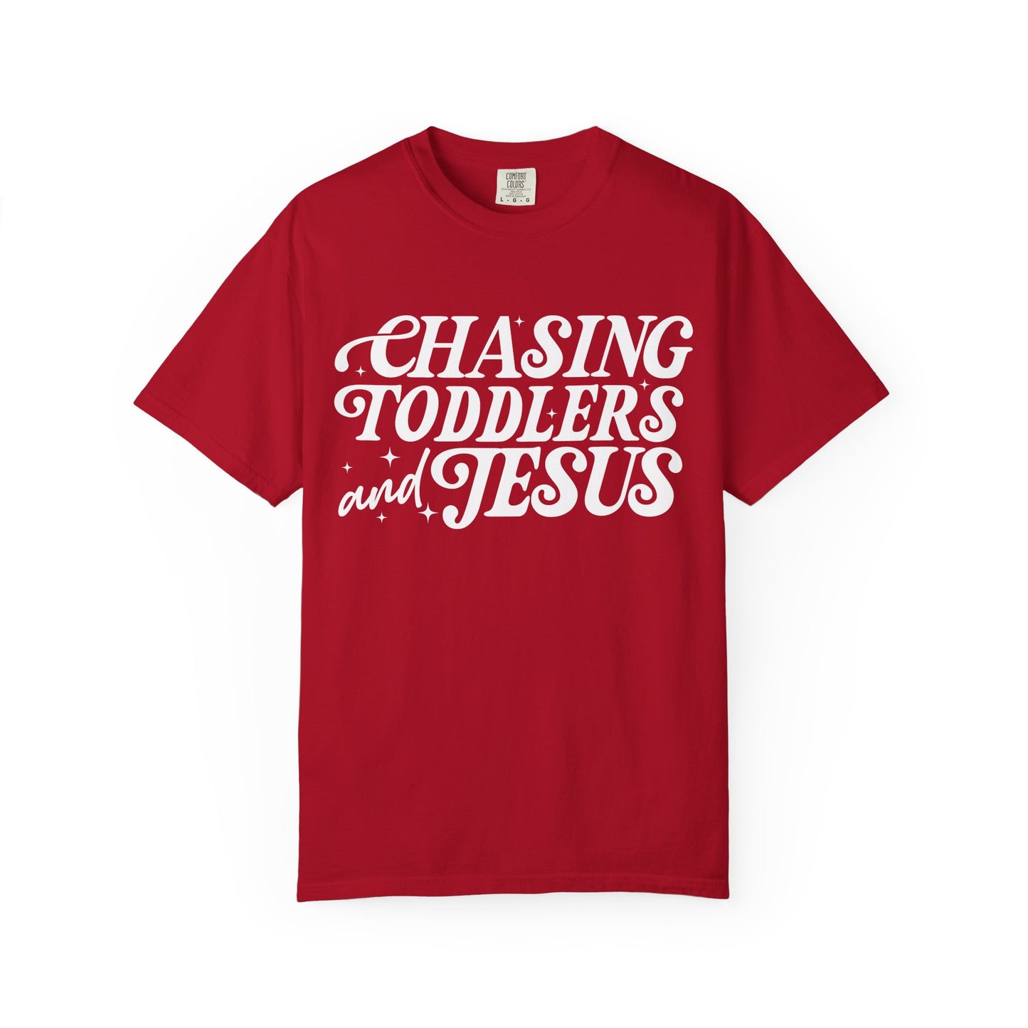 Chasing Toddlers and Jesus Unisex T-shirt, Family Reunion Shirt, Christian Apparel, Toddler Chaser Tee, Faith-Based