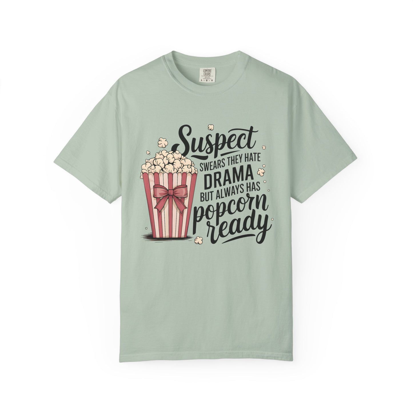 Popcorn Drama Tee, Unisex Graphic T-Shirt, Movie Lover Gift, Casual Wear, Fun Gift for Friends, Humor Top
