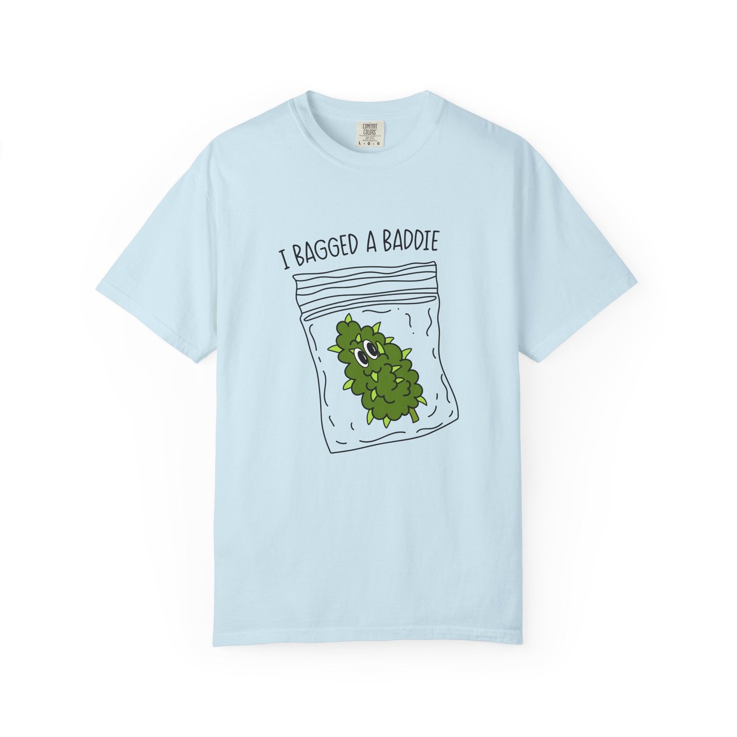 Humorous Unisex T-Shirt with 'I Bagged a Baddie' Design, Funny Gift, Casual Wear, Trendy Streetwear, Iconic Graphic Tee