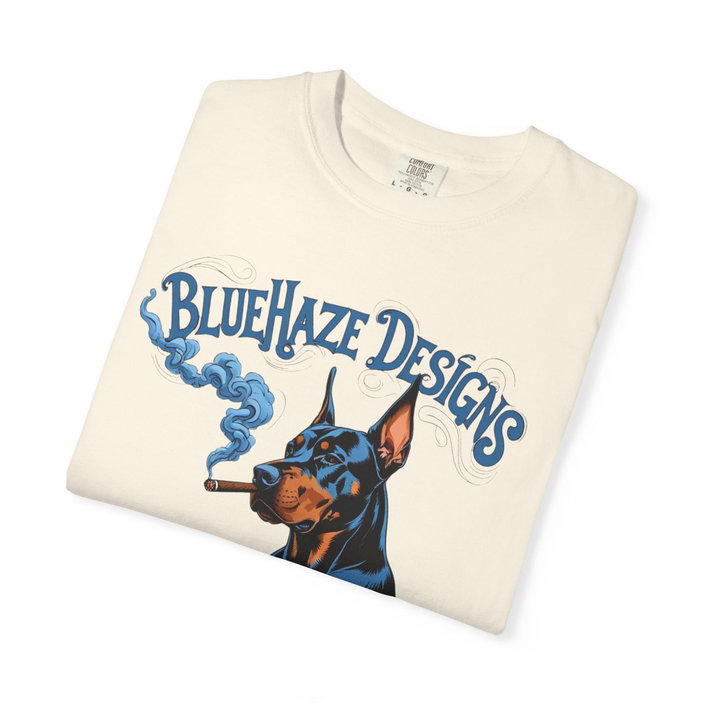 BlueHaze Doberman Graphic T-Shirt, Unisex Tee, Vintage Dog Apparel, Dog Lover Gift, Casual Streetwear