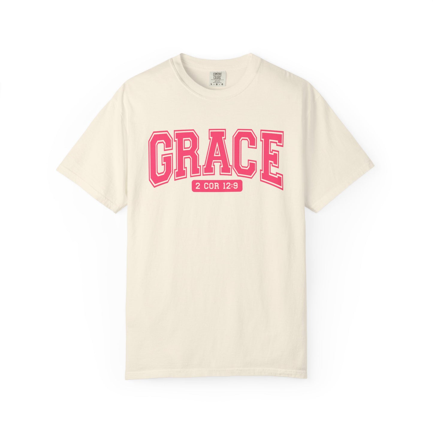 Unisex Garment-Dyed T-shirt with Grace Design, Inspirational Apparel, Faith-Based Gift, Casual Everyday Wear, Versatile Christian Tee