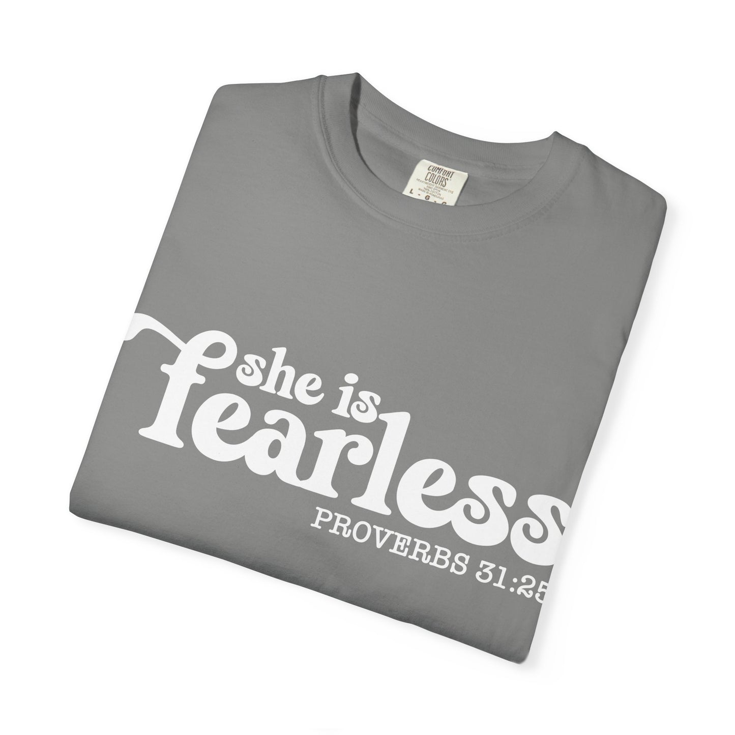 Fearless T-Shirt, Inspirational Tee, Christian Gift, Proverbs 31:25 Shirt, Casual Wear, Motivational Apparel