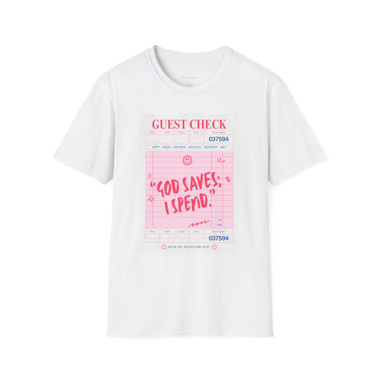 God Saves, I Spend T-Shirt - Fun and Trendy Graphic Tee