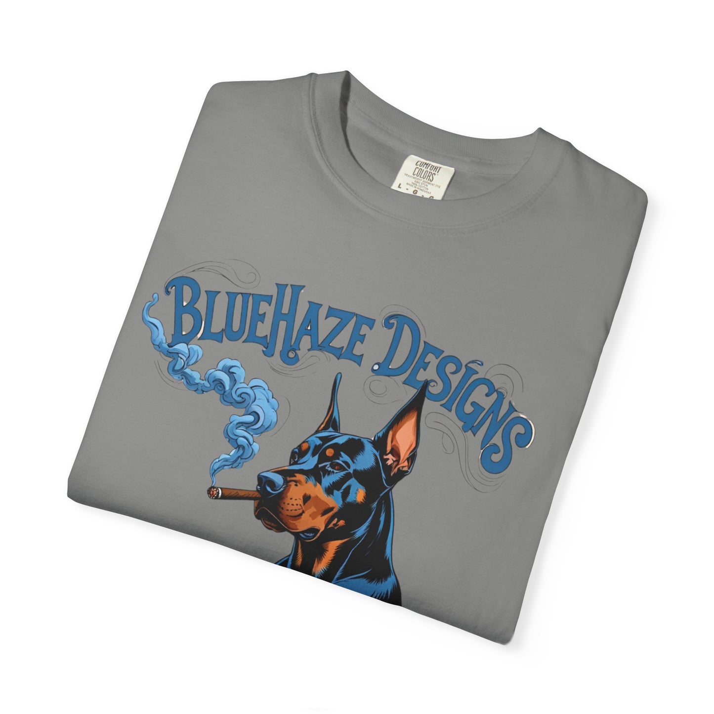 BlueHaze Doberman Graphic T-Shirt, Unisex Tee, Vintage Dog Apparel, Dog Lover Gift, Casual Streetwear