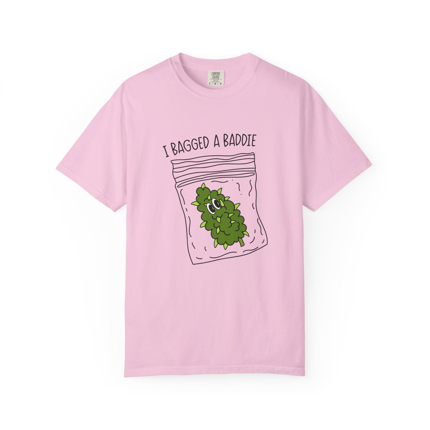 Humorous Unisex T-Shirt with 'I Bagged a Baddie' Design, Funny Gift, Casual Wear, Trendy Streetwear, Iconic Graphic Tee