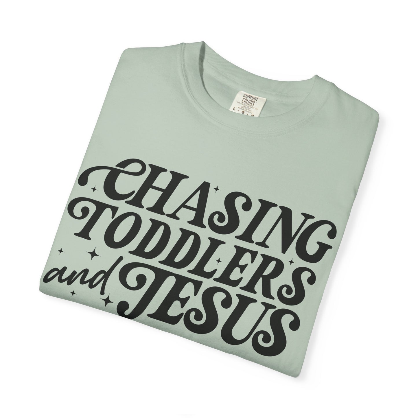 Chasing Toddlers and Jesus Unisex T-shirt, Family Reunion Shirt, Christian Apparel, Toddler Chaser Tee, Faith-Based