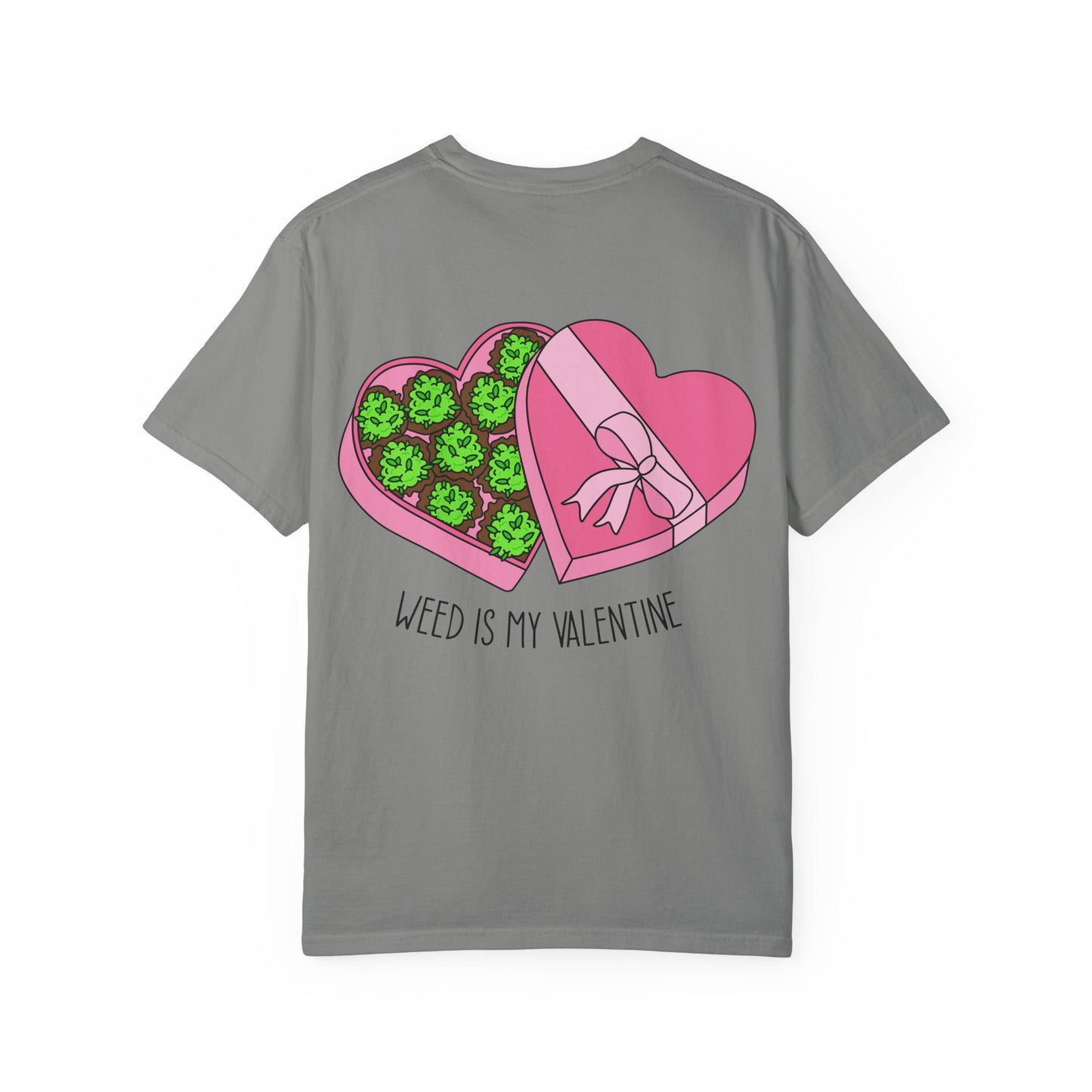Valentine's Day Cannabis T-Shirt, Unisex Gift for Stoner Friends, Funny Weed Tee, Cute Couple Apparel, Love & 420 Merch