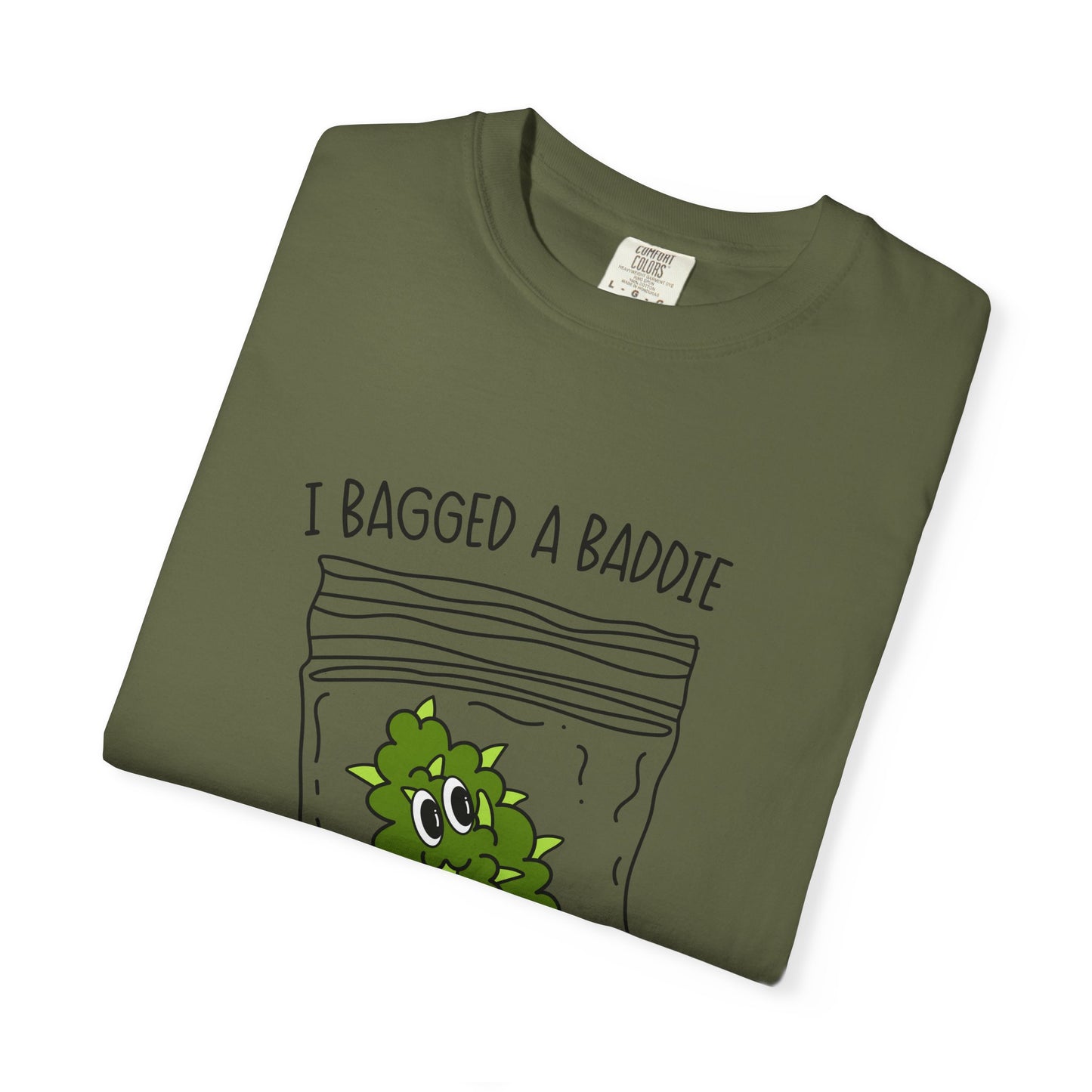 Humorous Unisex T-Shirt with 'I Bagged a Baddie' Design, Funny Gift, Casual Wear, Trendy Streetwear, Iconic Graphic Tee