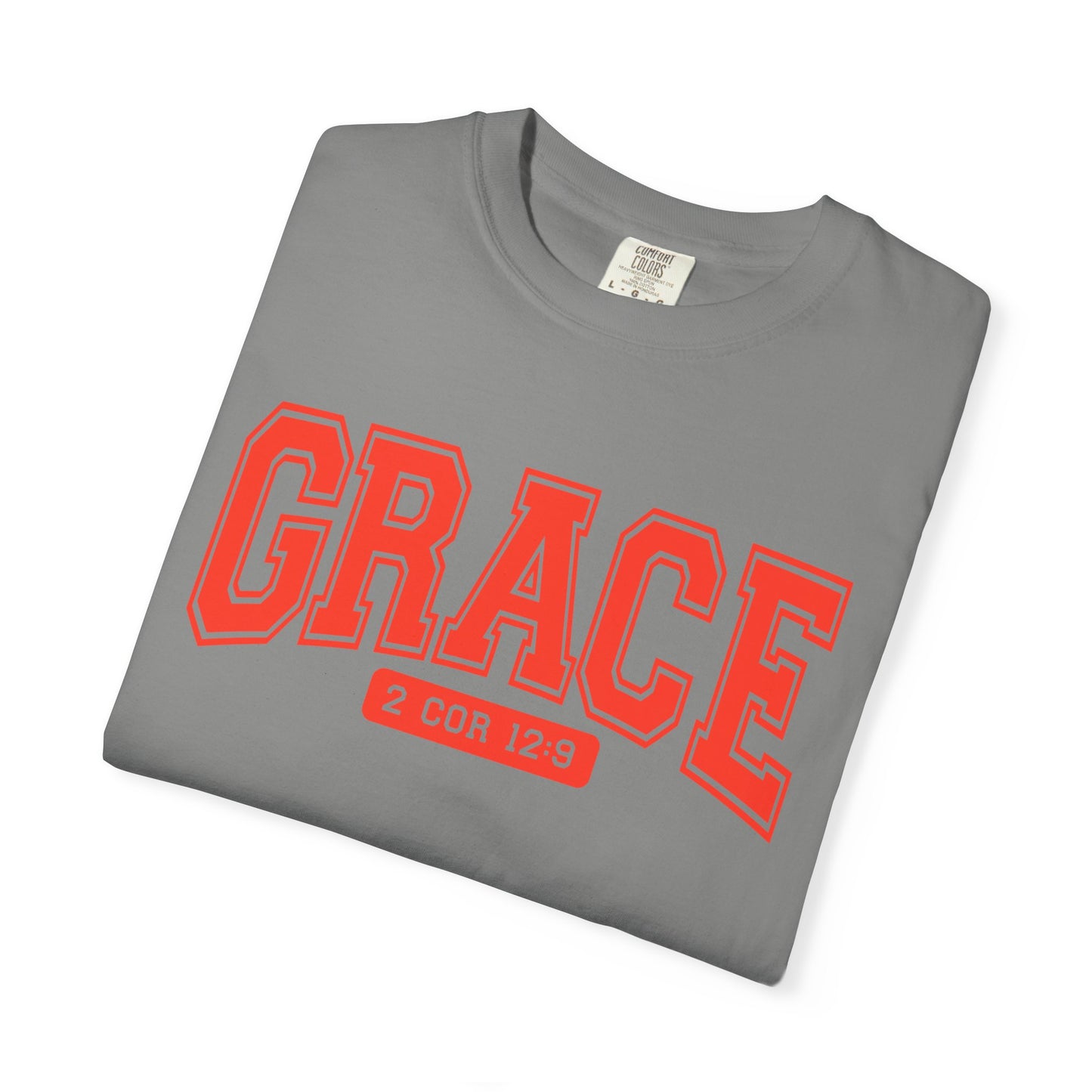 Unisex Garment-Dyed T-shirt with Grace Design, Inspirational Apparel, Faith-Based Gift, Casual Everyday Wear, Versatile Christian Tee