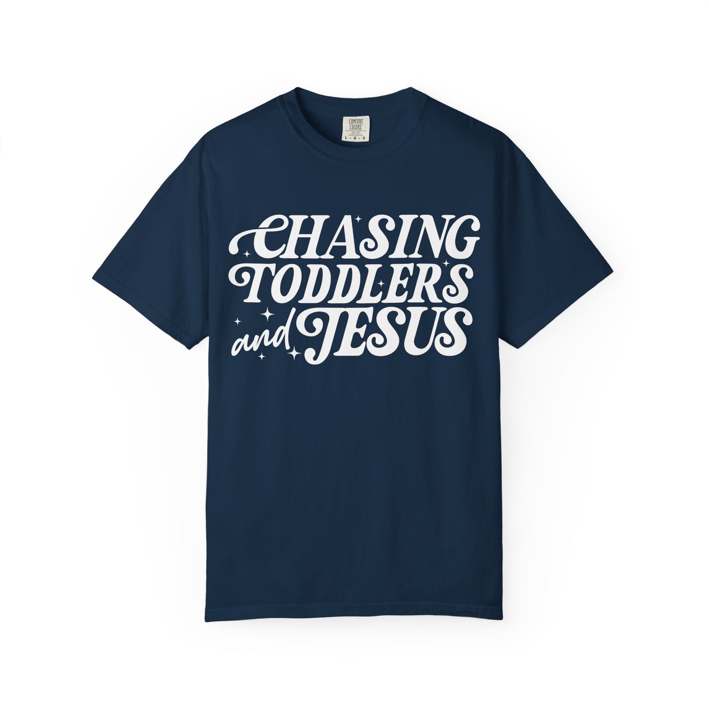Chasing Toddlers and Jesus Unisex T-shirt, Family Reunion Shirt, Christian Apparel, Toddler Chaser Tee, Faith-Based