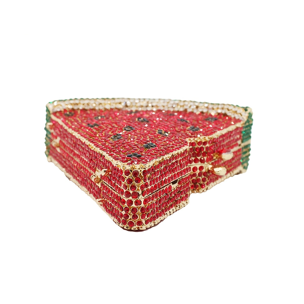 Mini Women Pizza Shape Clutch Crystal Evening Bag Chic Rhinestone Purse Diamonds Handbag For Cocktail Party Prom